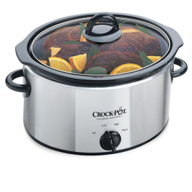 Crock Pot SCV400PSS-IUK Slow Cooker 3.5 Litre Removable Stoneware Pot 