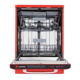 Montpellier MAB600R Retro Full Size Dishwasher In Red